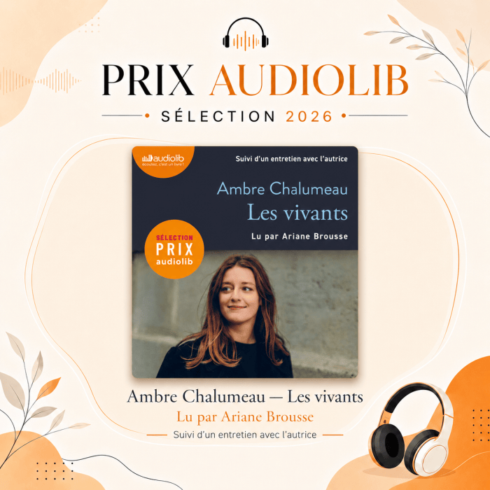 Prix Audiolib 2026 : Les vivants de Ambre&nbsp;Chalumeau